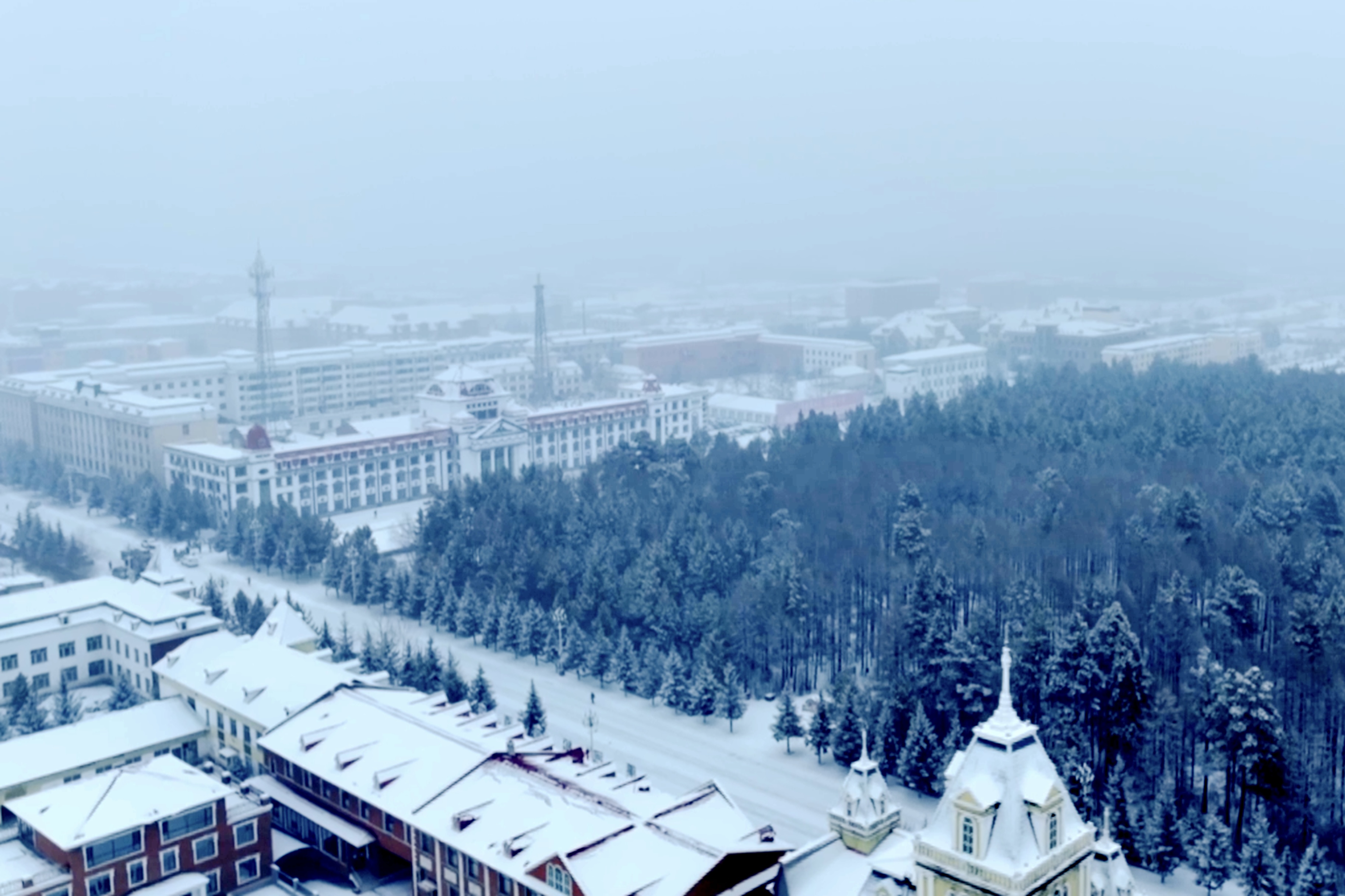 漠河降雪纪实