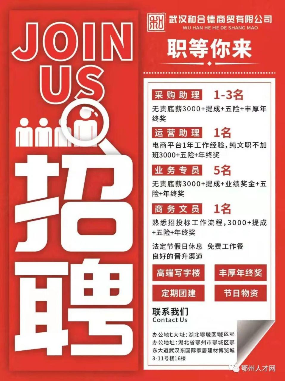 鄂州最新招聘信息全面概览