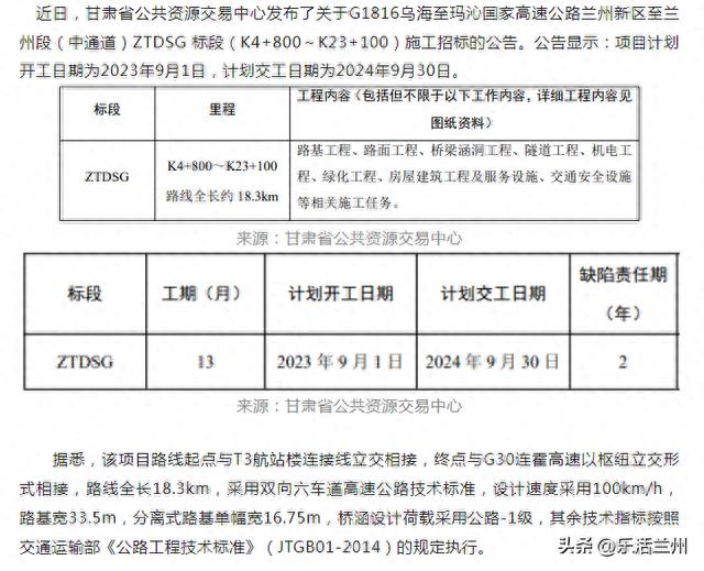 兰州中通道最新动态报道更新