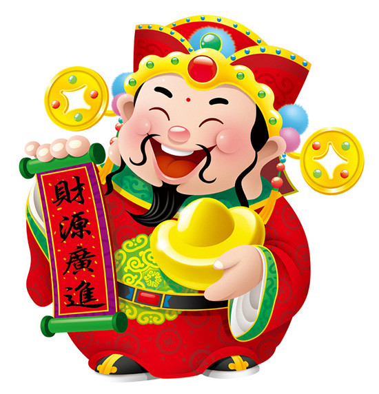 最新财神爷图片，温馨日常故事与财神像的结合